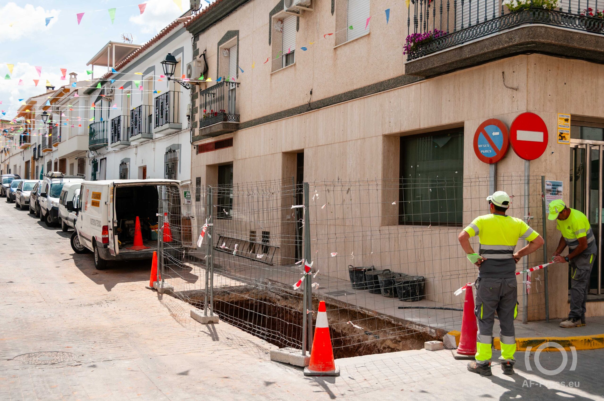 Avanzan las obras de soterramiento en Calle El Sol con el tráfico ya restablecido